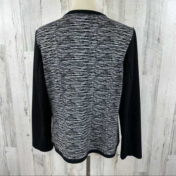 Chico’s Women's Black Open Sweater Jacket Sz 2 - Picture 5 of 9